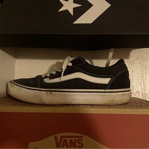 Black and white vans